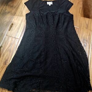 Elegant Black Lace Dress